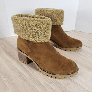 CORKYS  COTTON Brown Boots Size 10 | Casual Comfort | Slip On | Great Condition